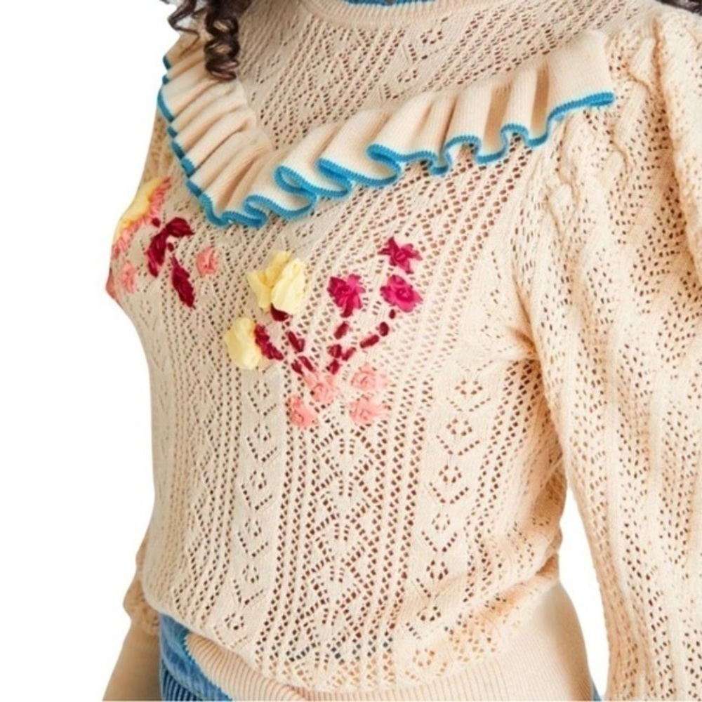 LoveshackFancy Rennley sweater NWT RARE - Picture 8 of 13